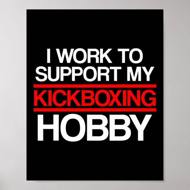 Affiche Soutien de kickboxing Entraînement de kickboxing  (Devant)