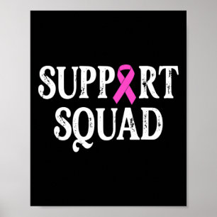 Affiche Soutien de l'équipe Cancer du sein - Défenseur du