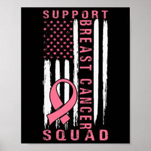 Affiche Soutien de l'équipe Cancer du sein - Équipe de sou