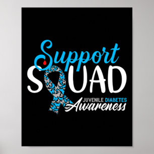 Affiche Soutien de l'équipe de sensibilisation I Jeune T1d