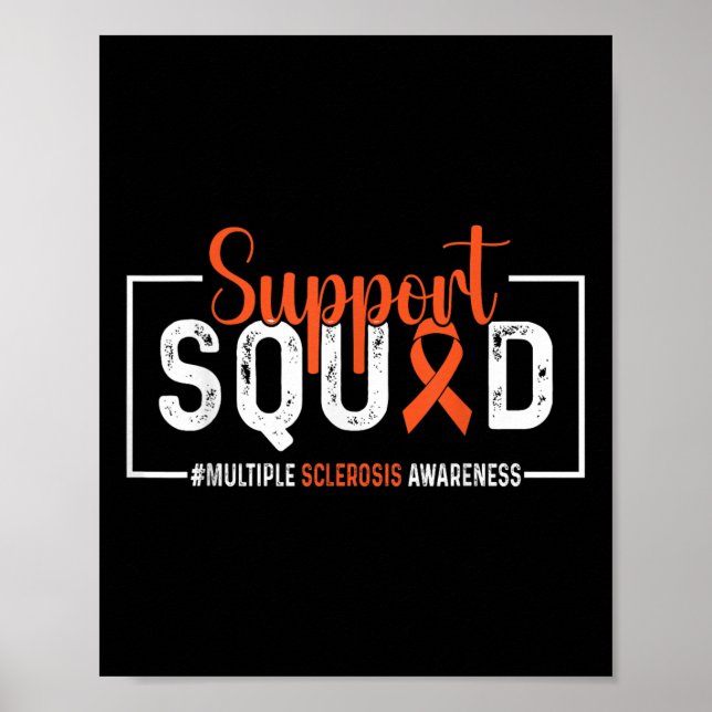 Affiche Soutien de l'équipe Sensibilisation à la sclérose  (Devant)