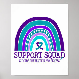 Affiche Soutien de l'Escadron Prévention du suicide arc-en