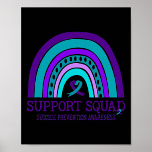 Affiche Soutien de l'Escadron Prévention du suicide arc-en