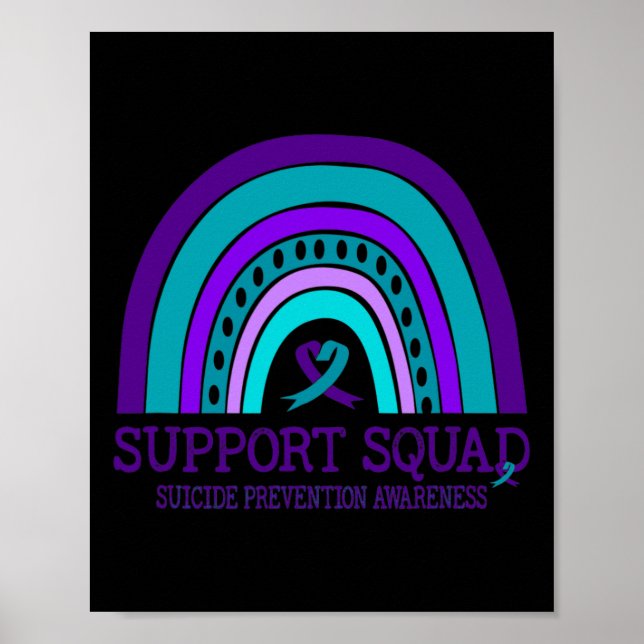 Affiche Soutien de l'Escadron Prévention du suicide arc-en (Devant)