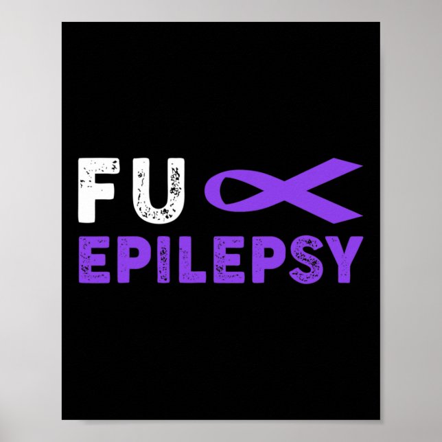 Affiche Soutien de sensibilisation à l'épilepsie à l'échec (Devant)