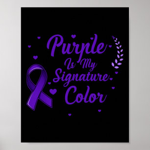 Affiche Soutien de sensibilisation au cancer pancréatique
