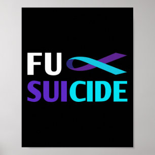 Affiche Soutien de sensibilisation au suicide Survivant