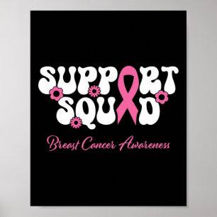 Affiche Soutien des amis du cancer du sein Équipe Cancer d