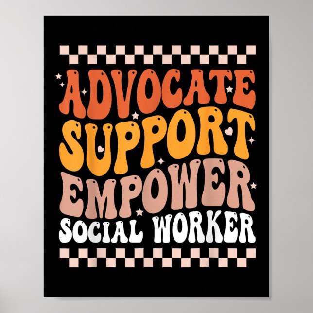 Affiche Soutien des avocats Empower Social Worker Social W (Devant)