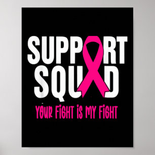 Affiche Soutien du guerrier du cancer du sein Équipe du ca