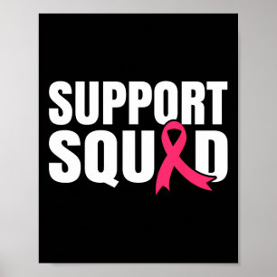 Affiche Soutien du guerrier du cancer du sein Équipe du ca