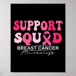 Affiche Soutien du guerrier du cancer du sein Équipe du ca