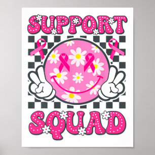 Affiche Soutien du guerrier du cancer du sein Équipe du ca