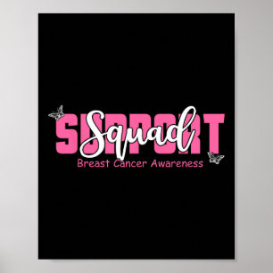 Affiche Soutien du guerrier du cancer du sein Équipe du ca
