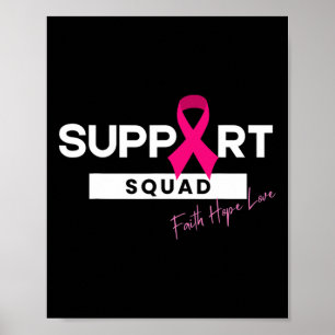Affiche Soutien du guerrier du cancer du sein Équipe du ca