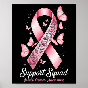 Affiche Soutien du guerrier du cancer du sein Équipe du ca