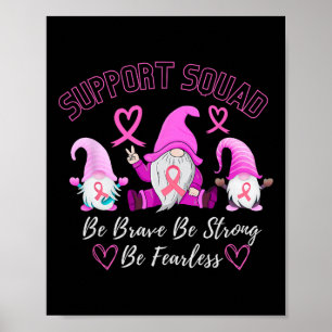 Affiche Soutien du guerrier du cancer du sein Squad Pink R
