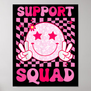 Affiche Soutien du guerrier du cancer Équipe de lutte cont