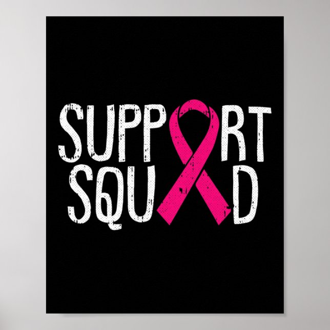 Affiche Soutien Équipe de sensibilisation au cancer du sei (Devant)