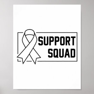 Affiche Soutien Équipe Orange Guerrier Crps Sensibilisatio