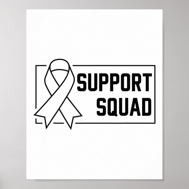 Affiche Soutien Équipe Orange Guerrier Crps Sensibilisatio (Devant)