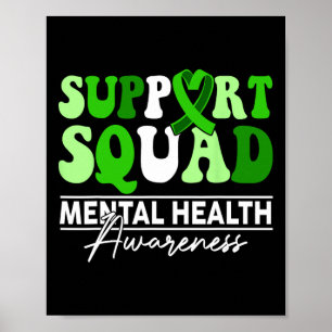 Affiche Soutien Équipe Tournesol Cheveux Santé mentale