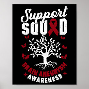 Affiche Soutien Escadron Cerveau Aneurie Sensibilisation S