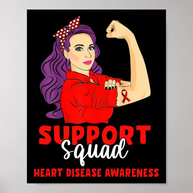 Affiche Soutien Escadron Red Warrior Sensibilisation aux m (Devant)