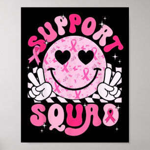 Affiche Soutien Escouade Sourire Visage Cancer du sein Sen
