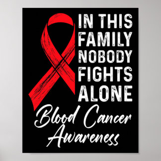 Affiche Soutien familial Sensibilisation au cancer du sang