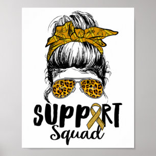 Affiche Soutien Femmes De L'Escadron Leopard Messy Bun Rsd