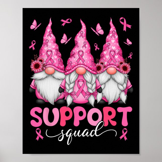 Affiche Soutien Gnomes de l'équipe Sensibilisation au canc (Devant)