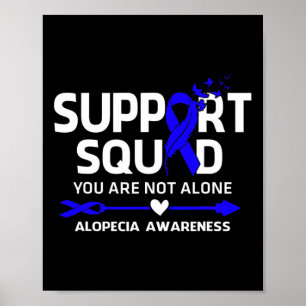 Affiche Soutien Guerrier de l'équipe Alopécie