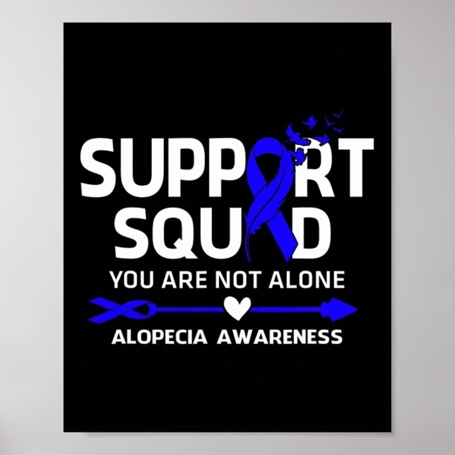 Affiche Soutien Guerrier de l'équipe Alopécie (Devant)