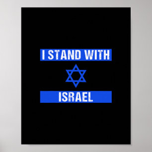 Affiche soutien je suis avec israël héritage juif israël i