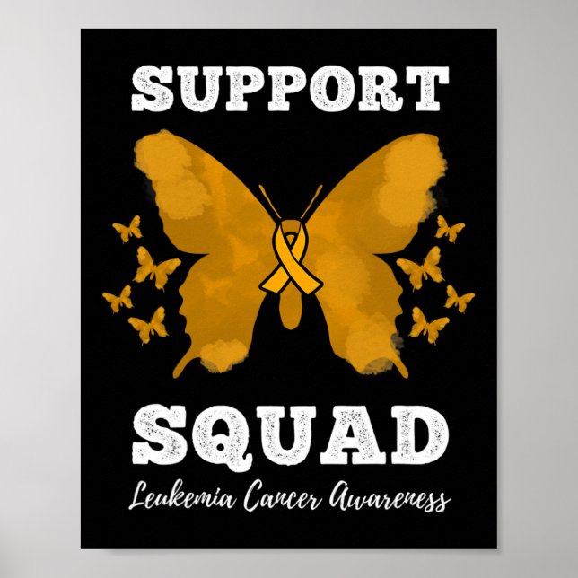 Affiche Soutien Leucémie Cancer Sensibilisation Sang Canc (Devant)