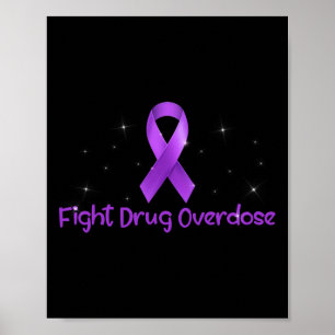 Affiche Soutien Lutter Contre La Surdose De Drogue Sensibi