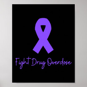 Affiche Soutien Lutter Contre La Surdose De Drogue Sensibi