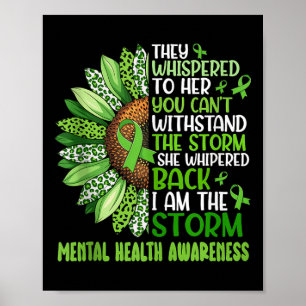 Affiche Soutien motivationnel Guerrier Santé mentale