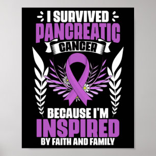 Affiche Soutien Pancreas Survivante Pancreatic Cancer Awar