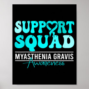 Affiche Soutien pour la sensibilisation à la myasthénie gr