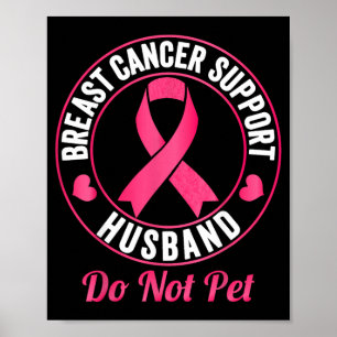Affiche Soutien pour la sensibilisation au cancer du sein,