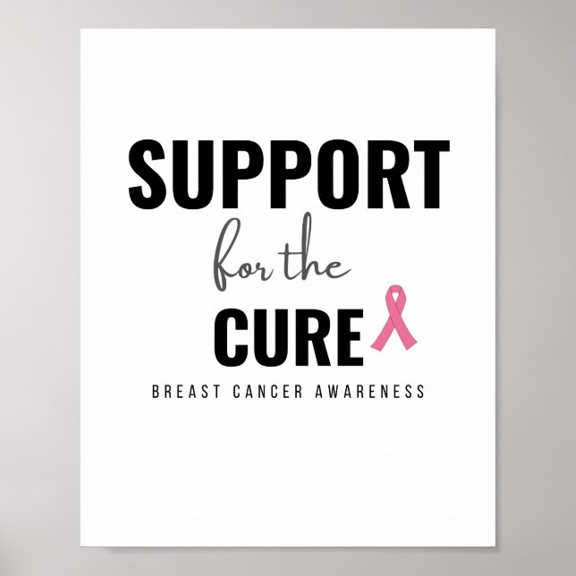 Affiche soutien pour le traitement du cancer du sein Poste (Devant)