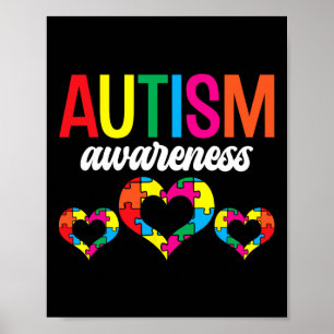 Affiche Soutien sensibilisation sur l'autisme Autistes Aut