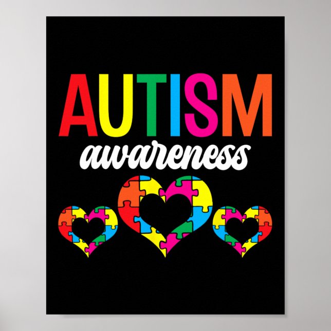 Affiche Soutien sensibilisation sur l'autisme Autistes Aut (Devant)