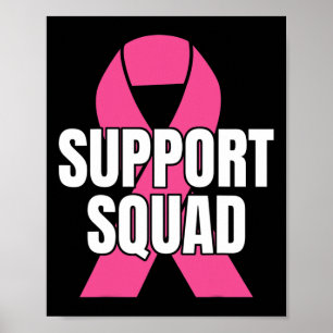 Affiche Soutien Squad Cancer du Sein - En Octobre Nous Por
