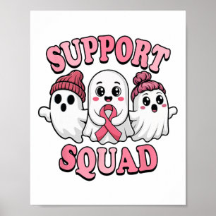 Affiche Soutien Squad Ghosts mignon Sensibilisation au can