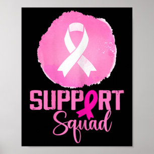 Affiche Soutien Squad Pink Soutien Squad Cancer du sein Aw