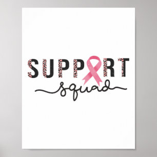 Affiche Soutien Squad Sensibilisation au cancer du sein Le