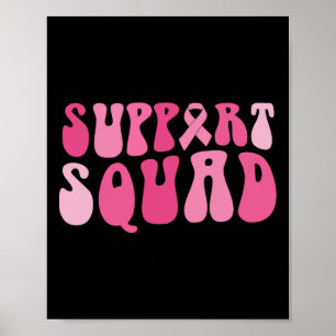 Affiche Soutien Squad Sensibilisation au cancer du sein Ru